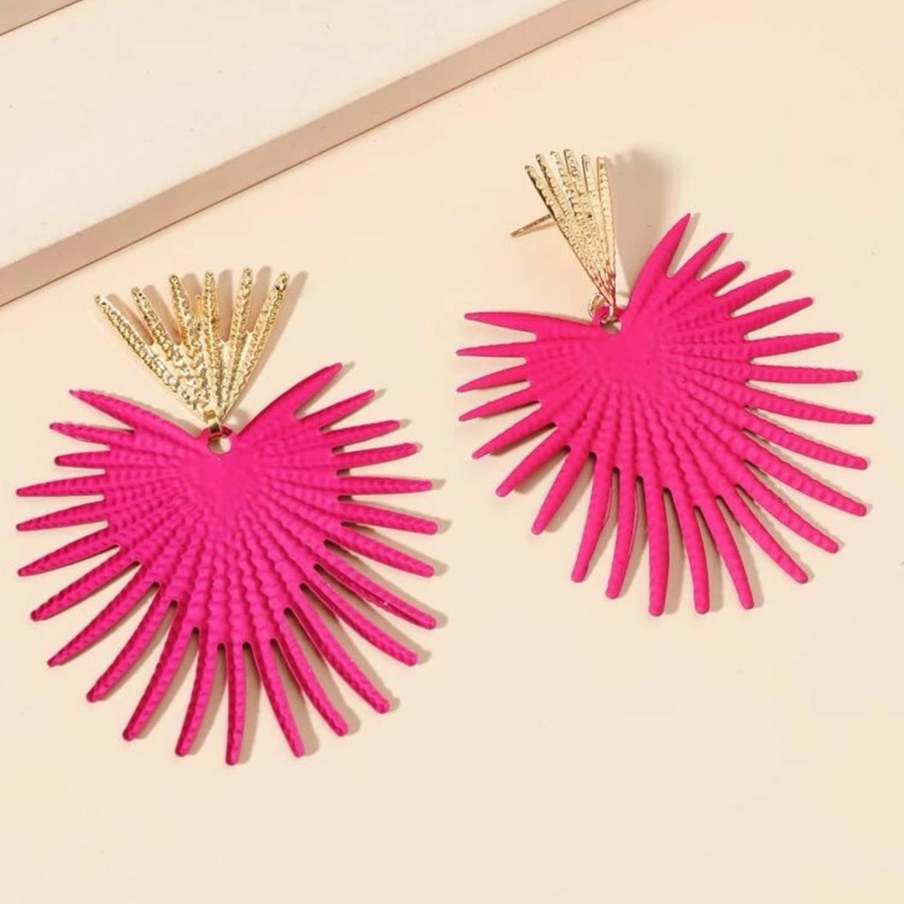 Pink earrings